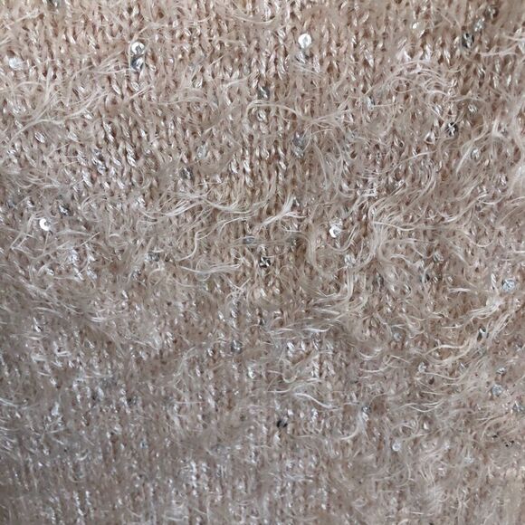 3/$25 TROUVE Knit and Sequin Pink Sweater.Size S - Picture 8 of 11